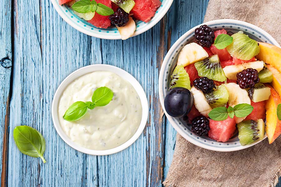 Lemon Basil Fruit Dressing