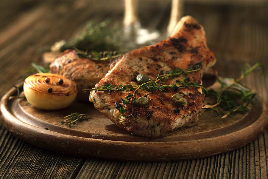 Grilled Pork Tenderloin Stuffed with Goat Cheese