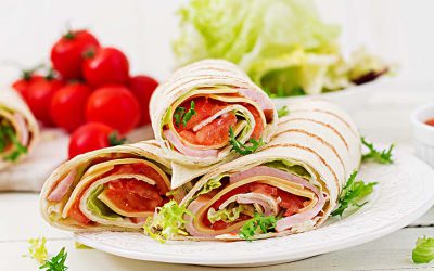 Traditional Ham Wrap Sandwich