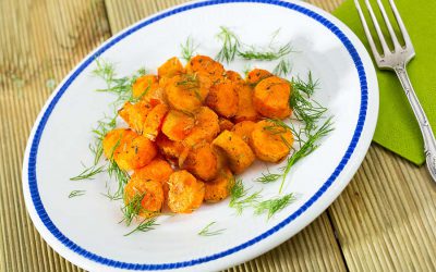 Maple Dill Glazed Carrots