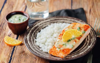 Salmon with Tarragon Chive Butter