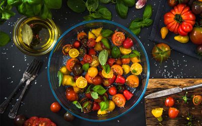 Cherry Tomato and Basil Salad